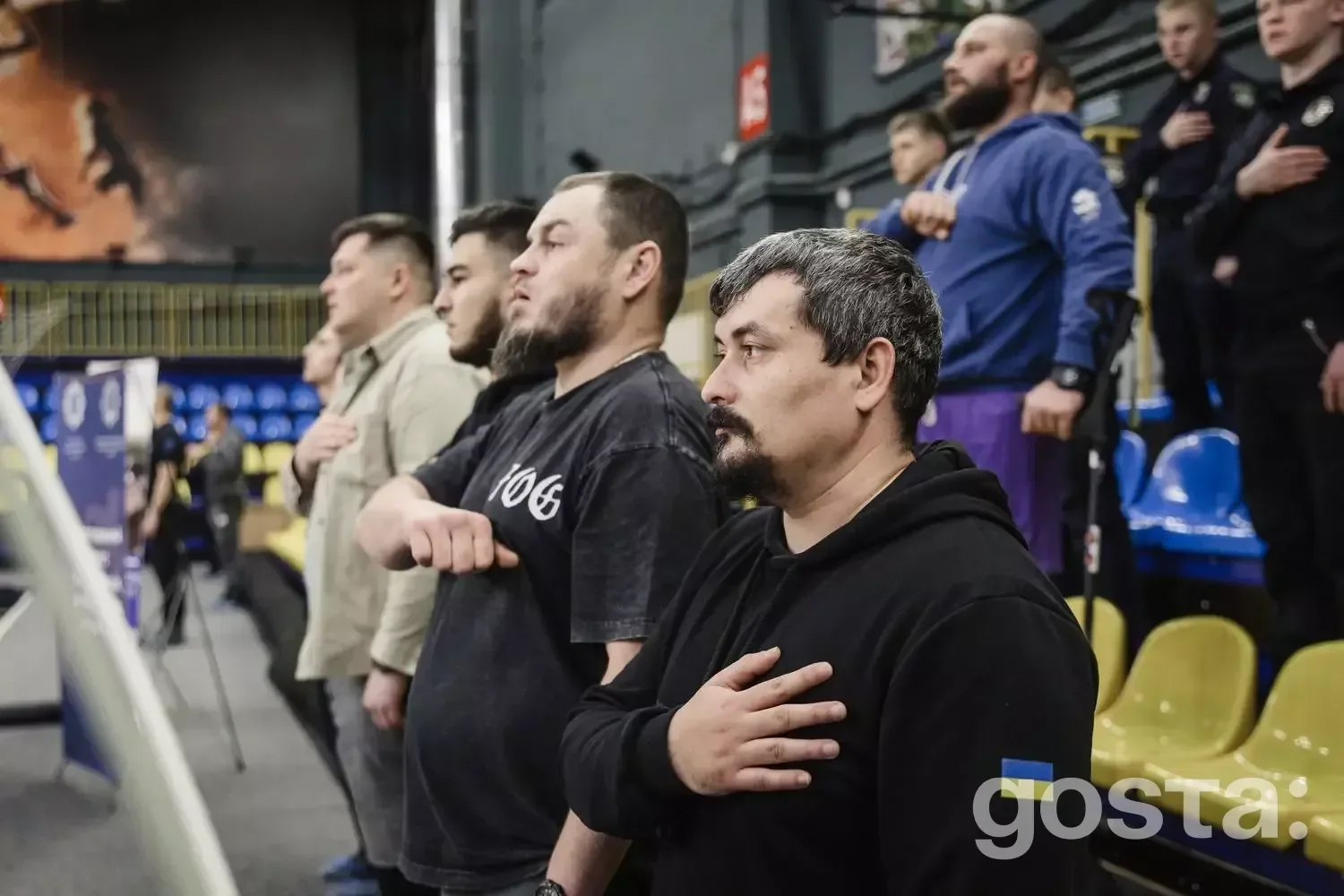 Alt text: "Veterans unite at 'Veterans' Bask' adaptive basketball team launch, showcasing strength and unity in sport an