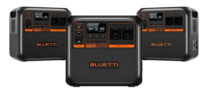 BLUETTI AC180P у рейтингу зарядних станцій — 1800/2700 Вт і LiFePO₄
