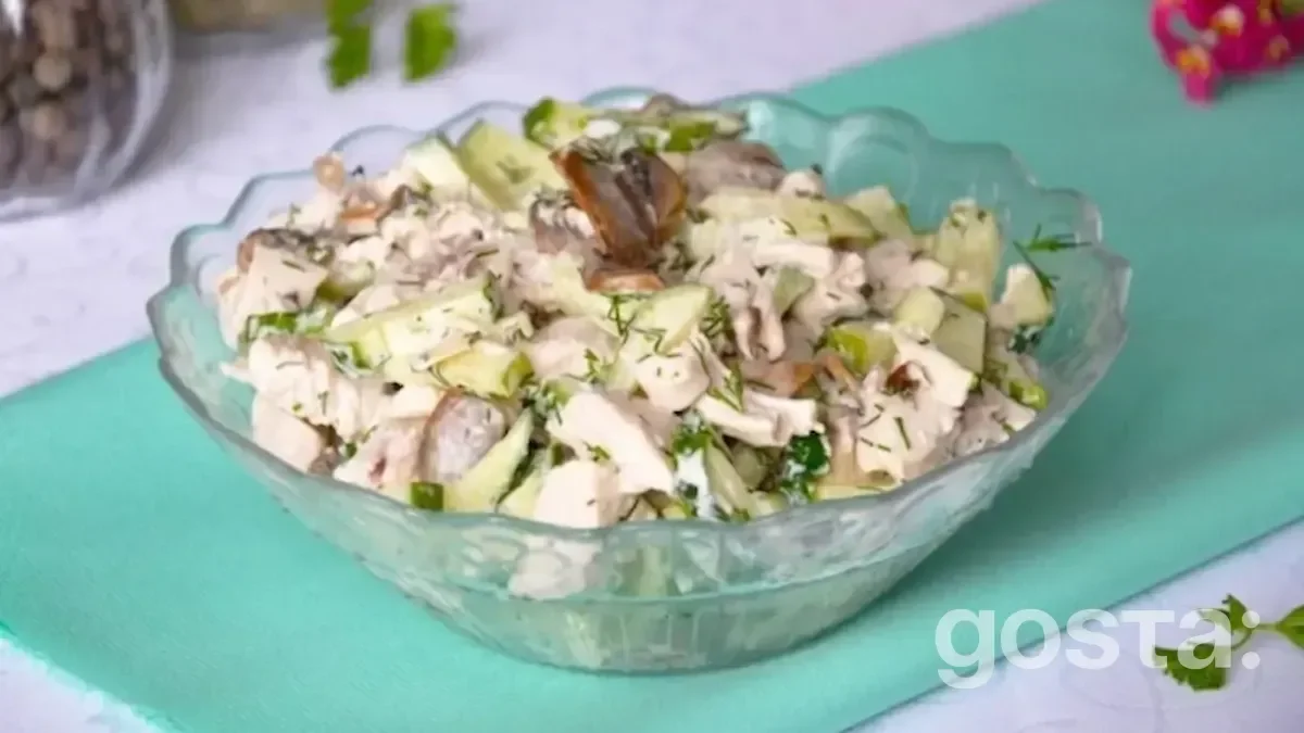 Hearty Napa Cabbage Salad With Mushrooms