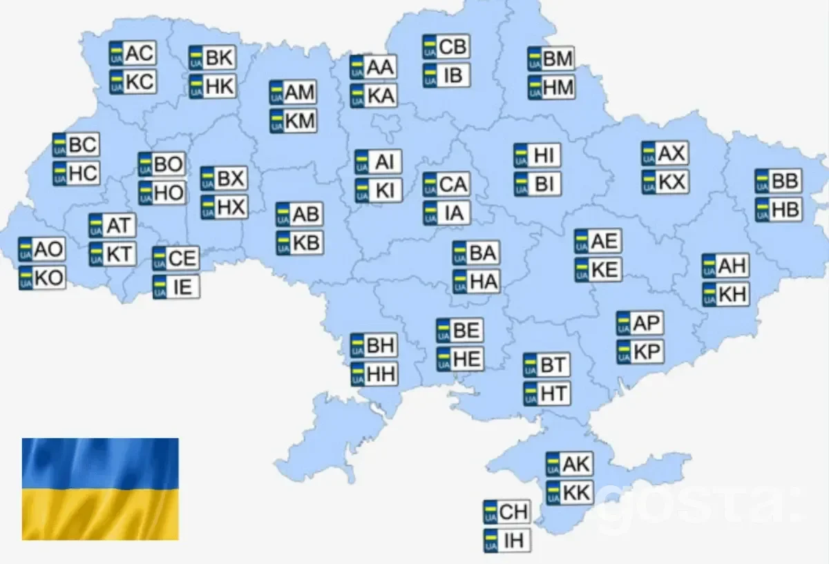Оформлені онлайн номери авто будуть мати нові мітки
