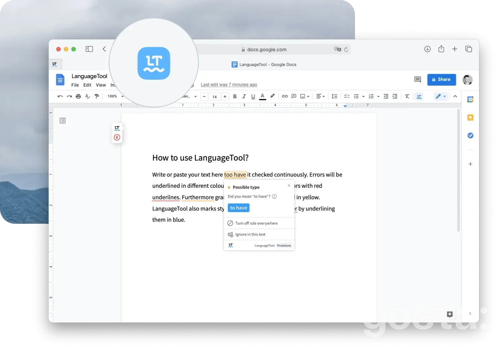 Перевірити текст на помилки LanguageTool