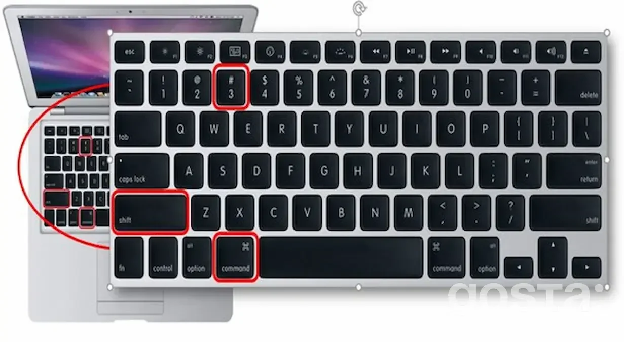 Які клавіші дозволяють зробити знімок всього екрану на MacBook?