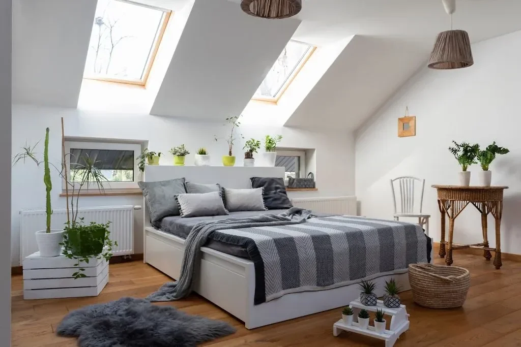 Rooftop apartment with large windows struggling to stay cool in summer heat