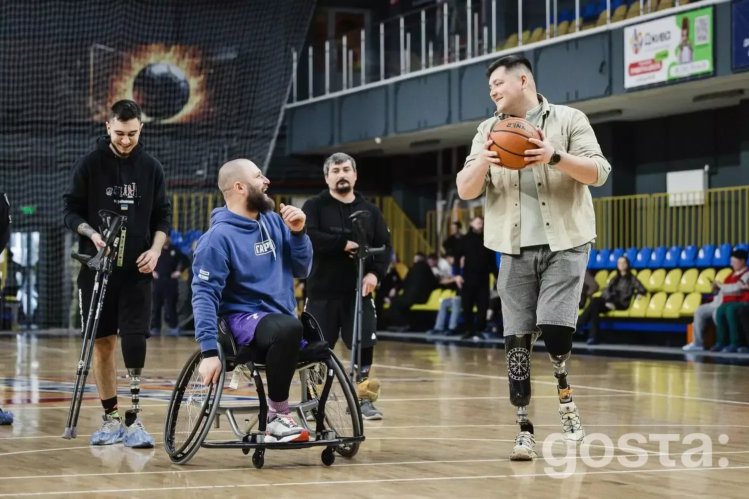 Презентація команди "Veterans’ Bask" з адаптивного баскетболу в Україні, об'єднання ветеранів та підтримка МВС.