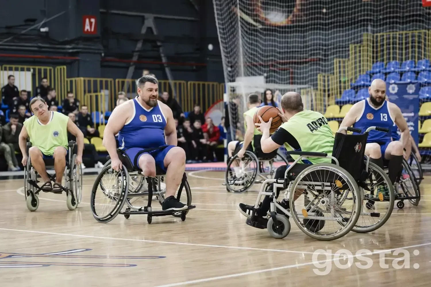 Veterans’ Bask adaptive basketball team's presentation, promoting veteran rehabilitation and unity within MVS community.